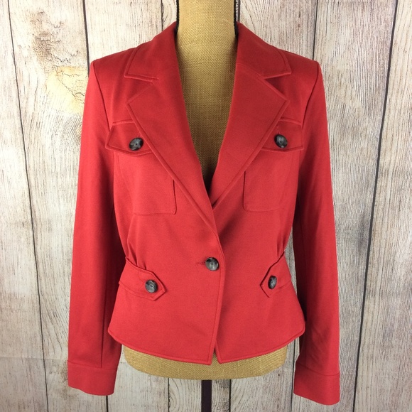 CAbi Jackets & Blazers - Cabi #3374 Little Red Jacket Ponte Blazer Sz 10